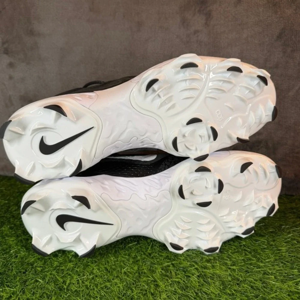 Nike Alpha Huarache Elite 4 Low MCS Mens Size 13 Black Baseball Cleats